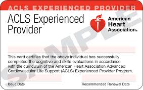 ACLS Experienced Provider Card