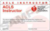 ACLS Instructor Card