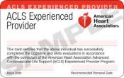 ACLS Experienced Provider Card