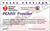 Pediatric Emergency Assessment, Recognition, and Stabilization Provider Card