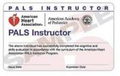 PALS Instructor Card